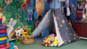 Kids Story Time Tent Area