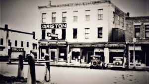 Historic photo of the first Ariston Cafe