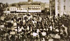 from the Farmer Boy Round-Up on the Square in Carlinville